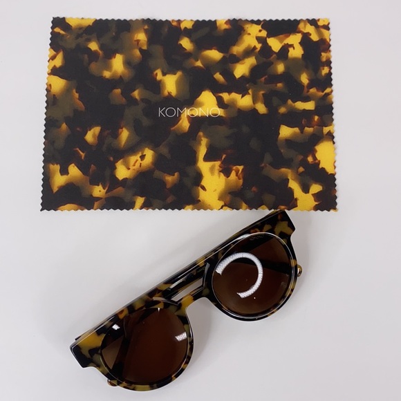 KOMONO Dreyfuss Tortoise Demi New Sunglasses round - Picture 3 of 15